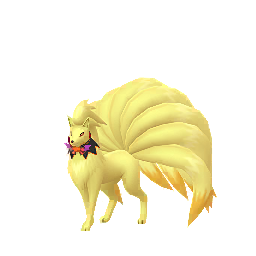 Ninetales wearing Spooky Festival