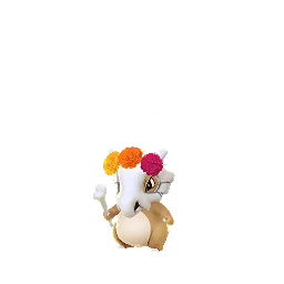 Cubone wearing Cempasúchil crown
