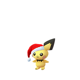 Pichu wearing Festive hat