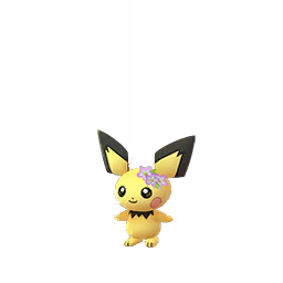 Pichu wearing Flower crown