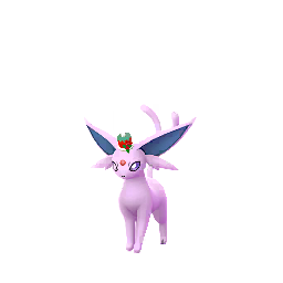 Espeon wearing Holiday hat