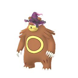 Ursaring wearing Witch hat
