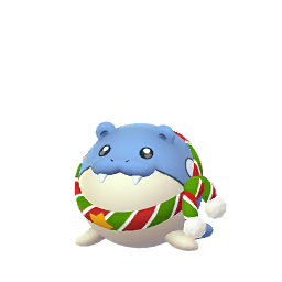 Spheal wearing Holiday outfit