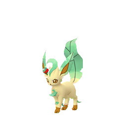 Leafeon wearing Holiday hat