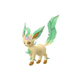 Leafeon wearing Flower crown