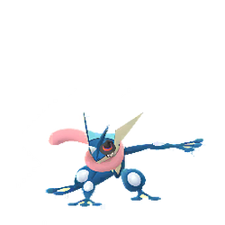 Greninja wearing Halloween costume